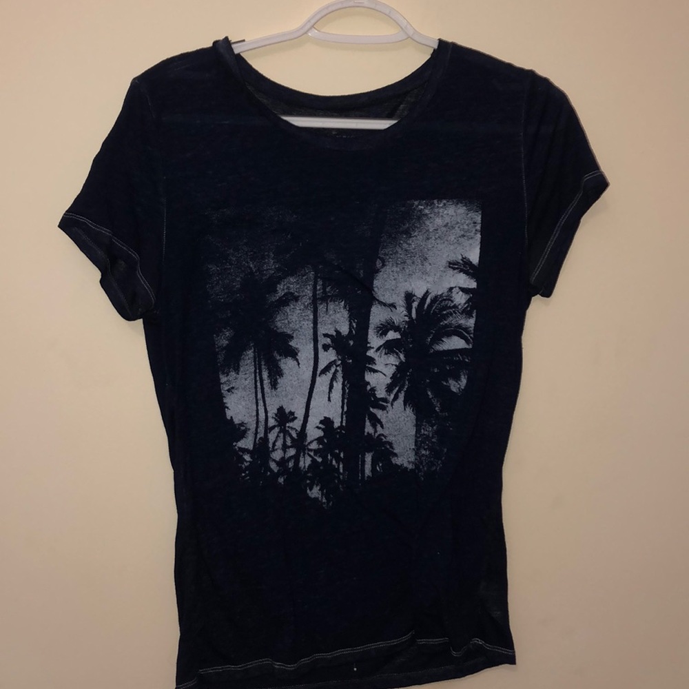 Navy Blue American Eagle Short Sleeved Shirt